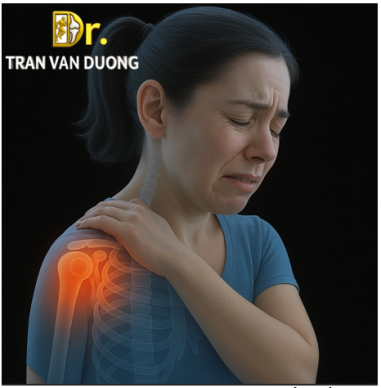 Hình minh họa đau vai về đêm trong Đông Cứng Khớp Vai - Bác sĩ CK2 Trần Văn Dương (TP.HCM)
