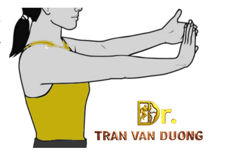 Hình minh họa kéo giãn cổ tay trong Bài Tập Hội Chứng Ống Cổ Tay - Bác sĩ CKII Trần Văn Dương (TP. HCM)